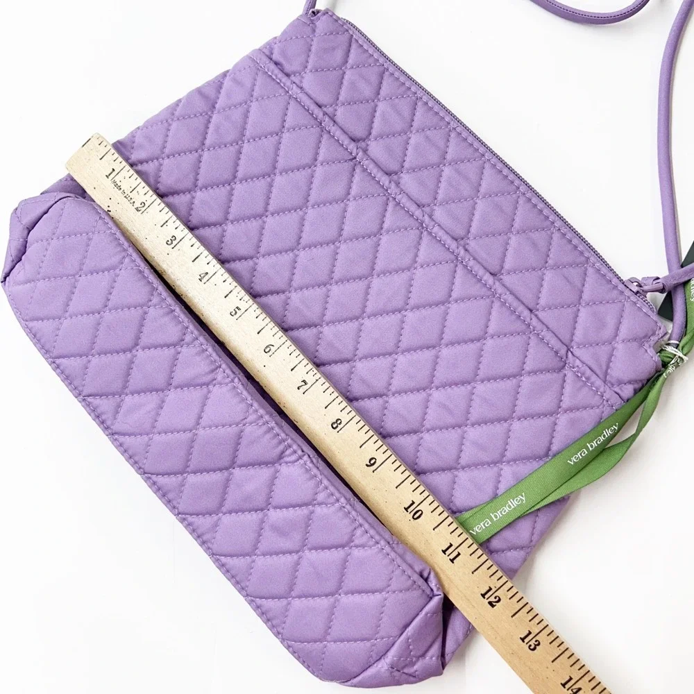 NEW Vera Bradley Original Hipster‎ Crossbody Bag Purple Rhapsody Quilted Purse